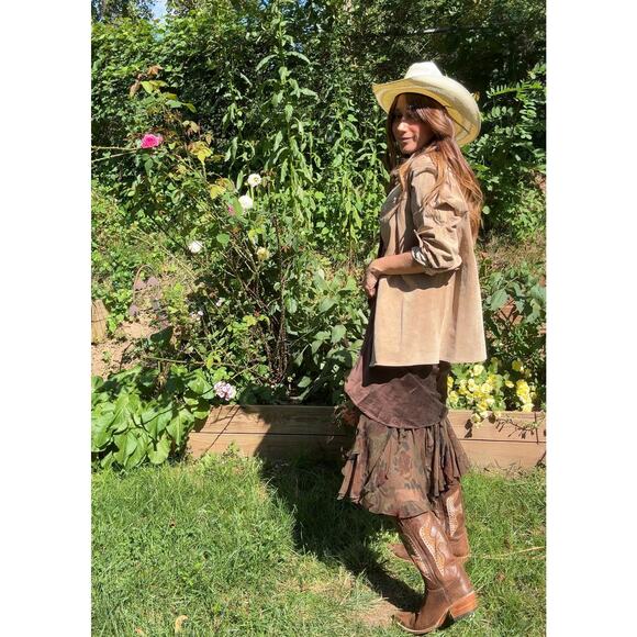 Vintage Silk Slip Dress / Espresso Brown 2000s / S-M - Picture 6 of 6